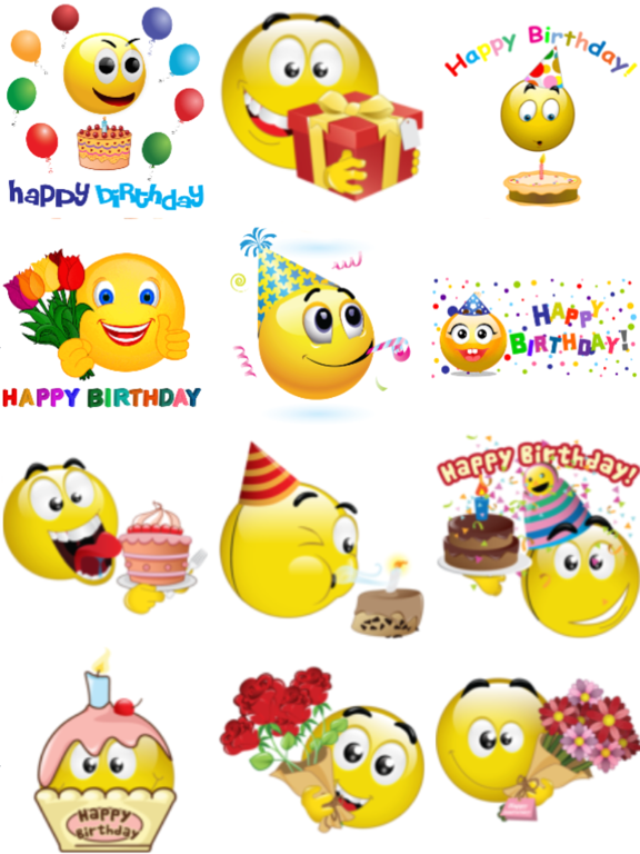 Screenshot #6 pour Birthday Emoticons
