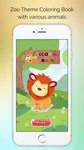 Coloring Page autumn - Zoo Animal for Preschool screenshot #1 for iPhone