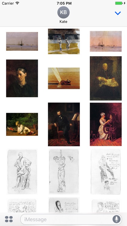 Thomas Eakins Artworks Stickers