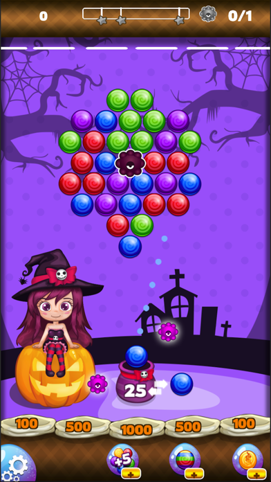 Screenshot #2 pour Bubble Shooter Mania - Sweet Halloween