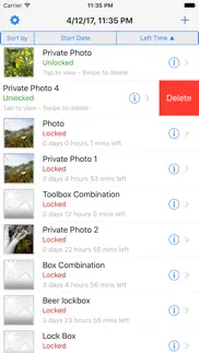 How to cancel & delete photo time lock - time delay image lock 3