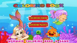 Game screenshot Cute Mermaid Coloring Book Pages Free - Kids Games mod apk