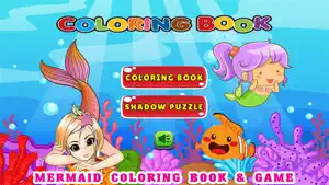 Cute Mermaid Coloring Book Pages Free - Kids Games screenshot #1 for iPhone