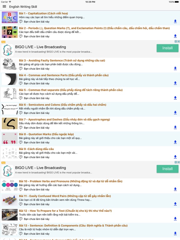 Screenshot #5 pour Luyen Viet Tieng Anh - Writing Skill