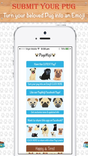 PugMoji - Pug Lovers Emojis and Stickers!(圖5)-速報App