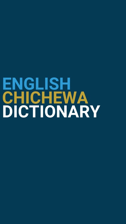 English : Chichewa Dictionary