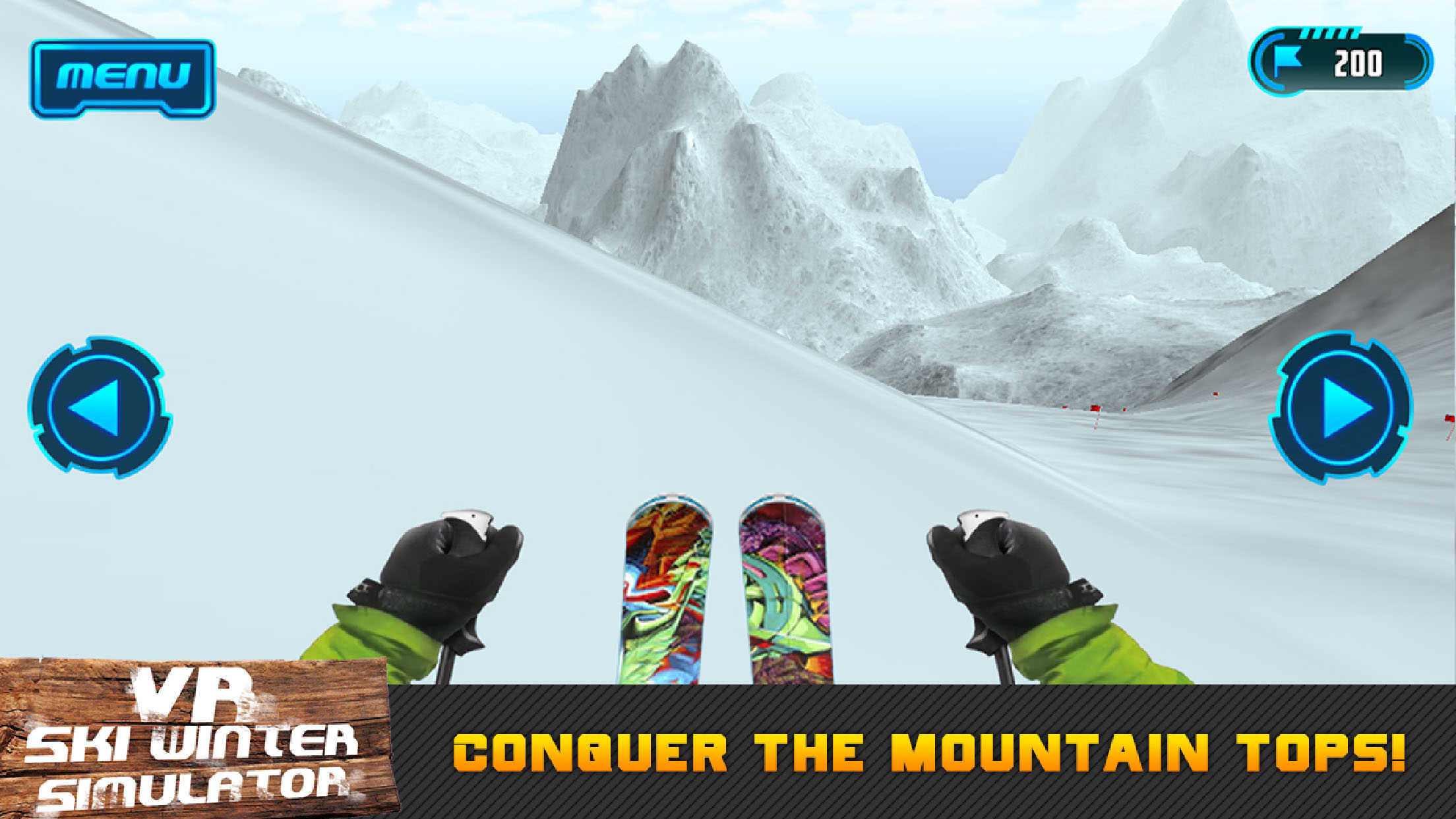 VR Ski Winter Simulator screenshot 2
