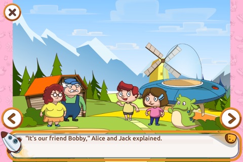 Alien Story - Fairy tale with games for kids screenshot 3