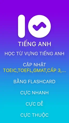 Game screenshot 10s Tiếng Anh - Học nhanh từ vựng bằng FlashCard mod apk