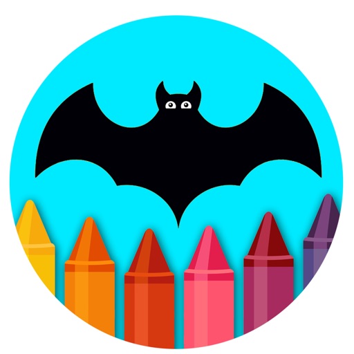Best Coloring Book Game Bat Story Version Icon