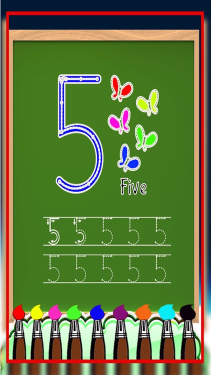 Christmas Number Tracing - Write 123