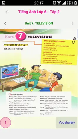 Game screenshot Tieng Anh 6 - English 6 - Tap 1 hack