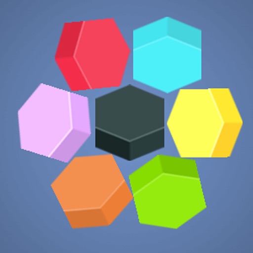 To paint hexagons icon