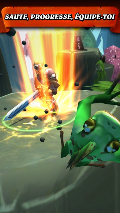 Screenshot #2 pour Tap Tap Warriors: Nonstop Jump RPG
