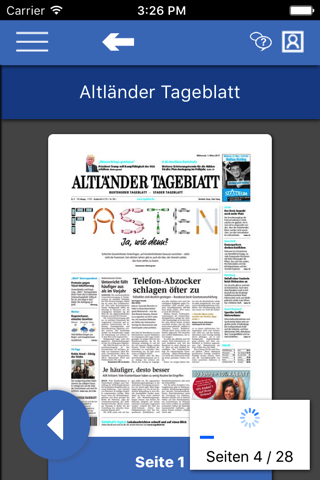 TAGEBLATT E-Paper screenshot 2