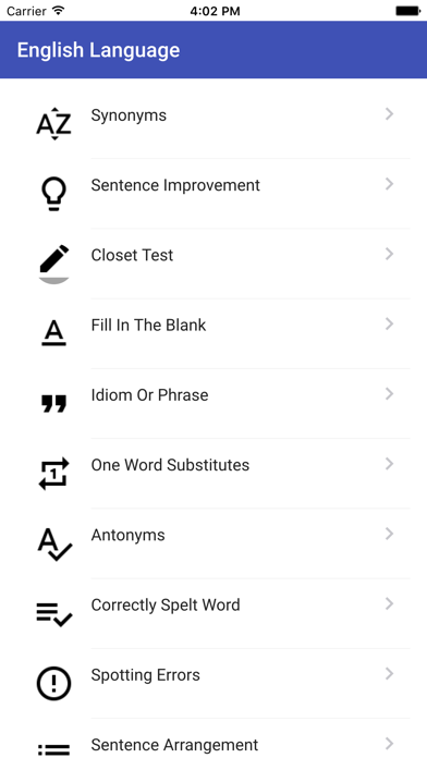 Screenshot #2 pour English Language Practice Mock Tests