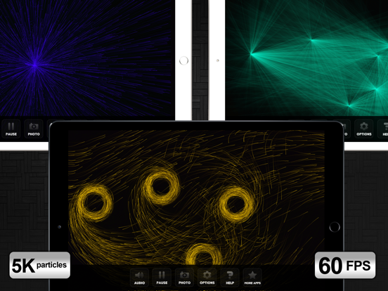 Screenshot #5 pour Gravity - Light Particles Manipulation App