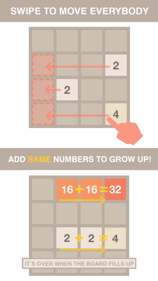 #2. 2048 - Puzzle (iOS) 由: iDevMobile Tec.