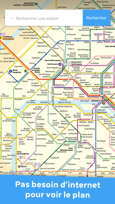 Screenshot #1 pour Metro Paris - hors ligne