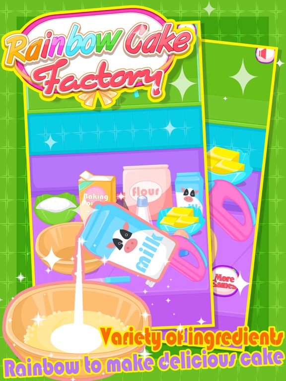 Rainbow Cake Factory - Cooking Game For Kids