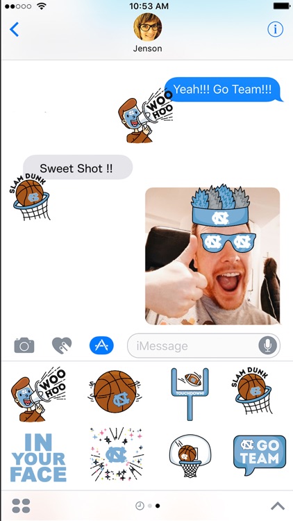 UNC Stickers Plus for iMessage