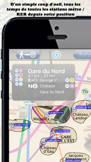 Capture d'écran de Paris Métro Illustré Gratuit sur iPhone 3