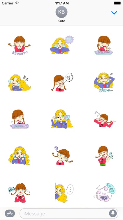Two Adorable Teenage Girls Stickers