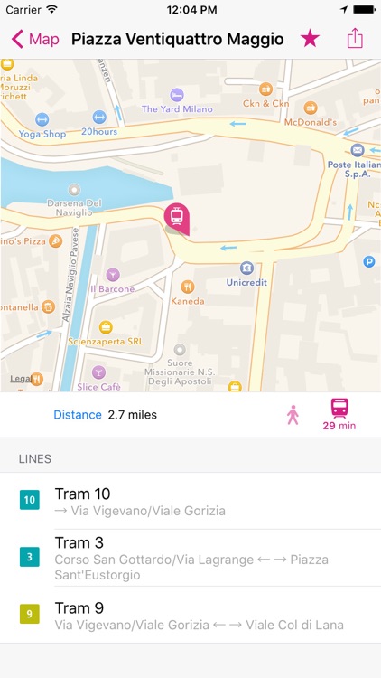 Milan Rail Map