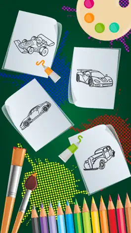 Game screenshot HandPaint Cars - Cars coloring book for toddlers hack