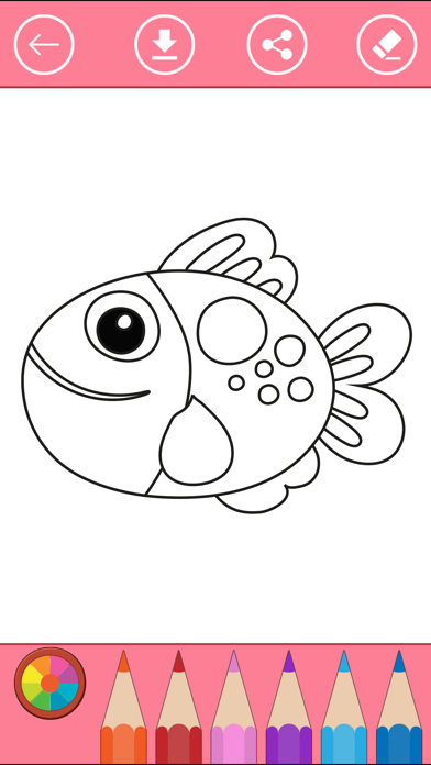 Screenshot #2 pour Livre À Colorier Sur la Vie de la Mer, poisson