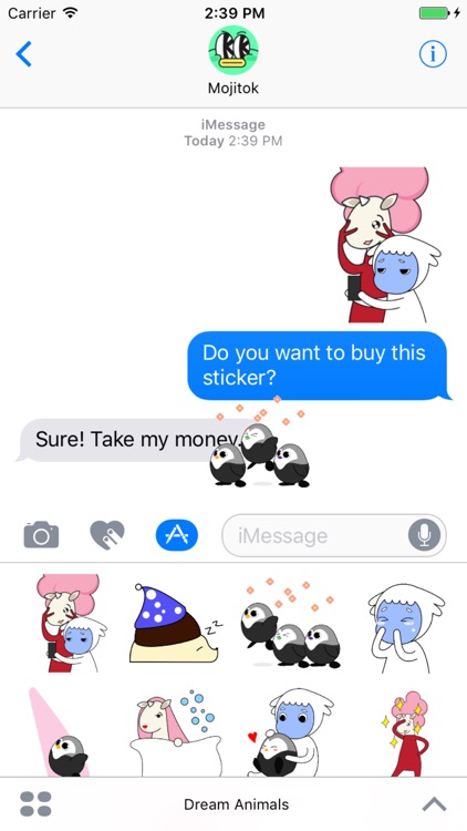 Dream Animals Animated Stickers