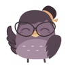 Nerdy Girl Owl - Sticker Pack