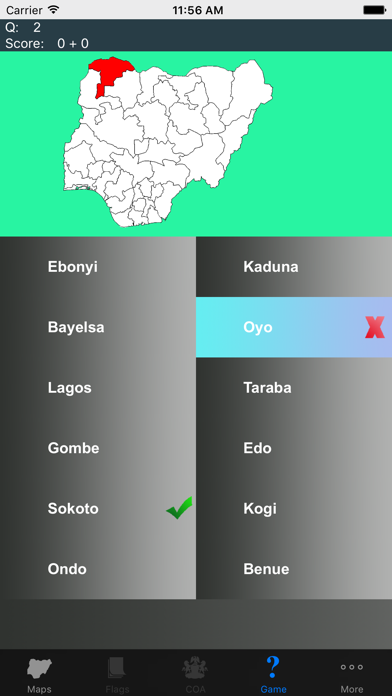Screenshot #2 pour Nigeria State Maps and Capitals