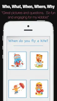 wh questions preschool speech and language therapy iphone screenshot 2