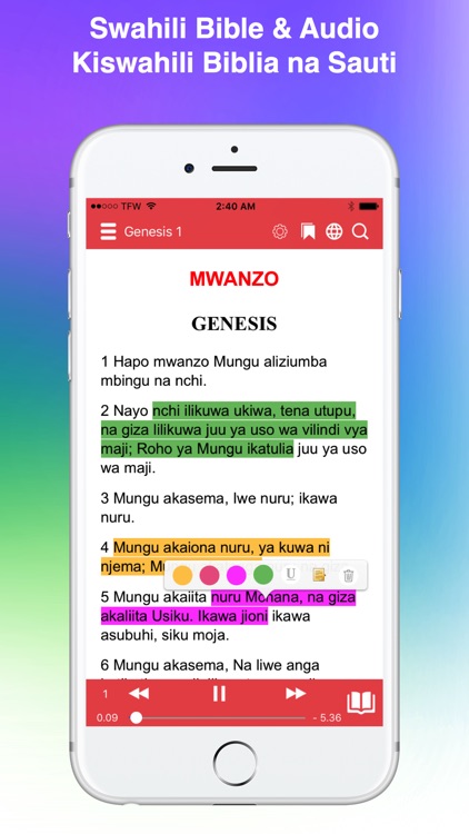 Swahili Bible Takatifu