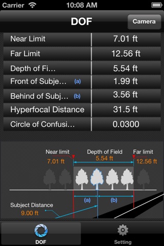 F-Stop Calculator screenshot 2