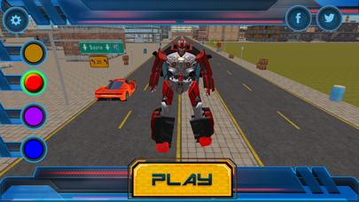 Futuristic Car Robot Rampage screenshot 1