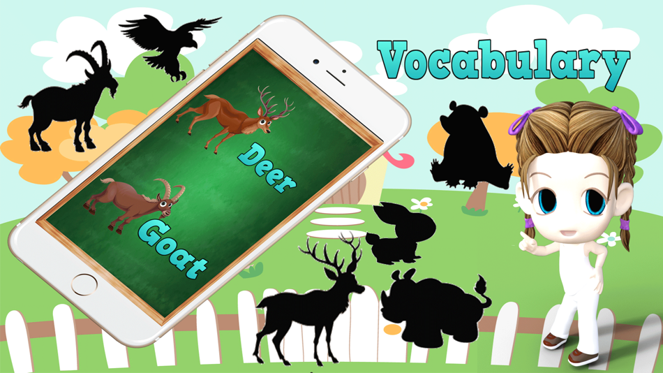 animals vocabulary exercises kindergarten - 1.1 - (iOS)