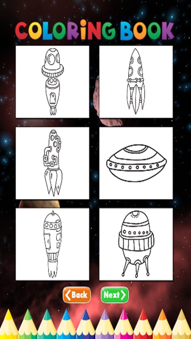 How to cancel & delete Spaceships Coloring Book - Activities for Kid from iphone & ipad 4