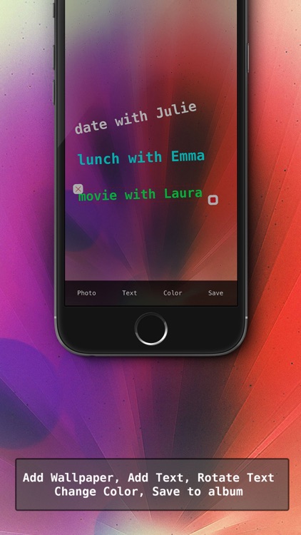 Write Daily Reminder Text on Photo Lock Screen