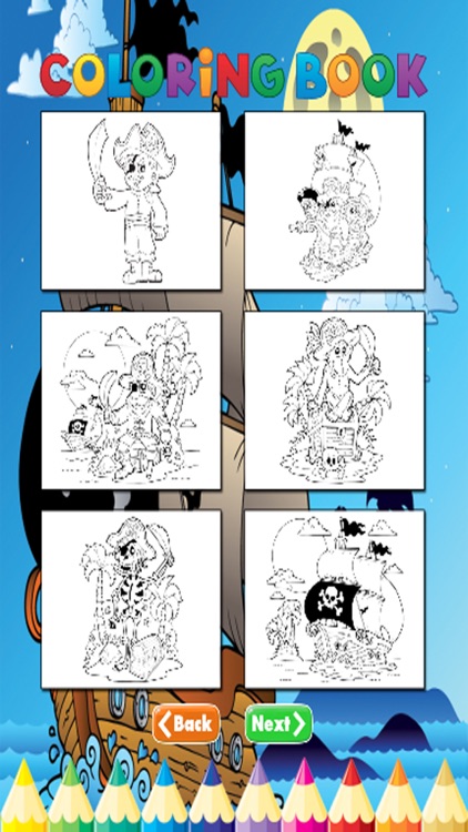 Pirate Coloring Book - Activities for Kids screenshot-3