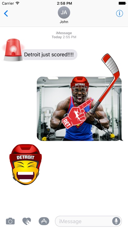 Detroit Hockey Stickers & Emojis