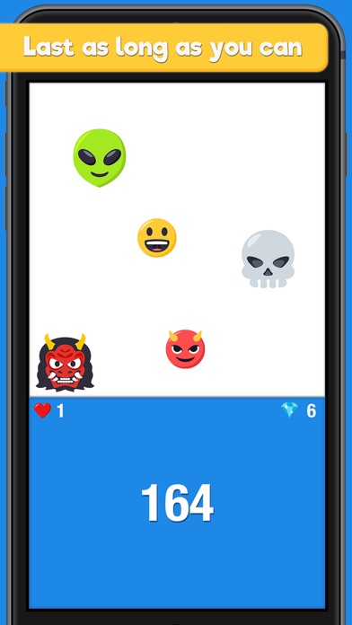 Screenshot #2 pour Dodge the Emoji - An Endless Dash & Avoid Game