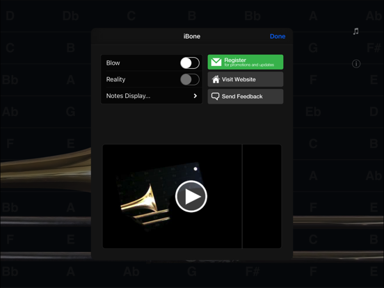iBone - the Pocket Trombone iPad app afbeelding 4