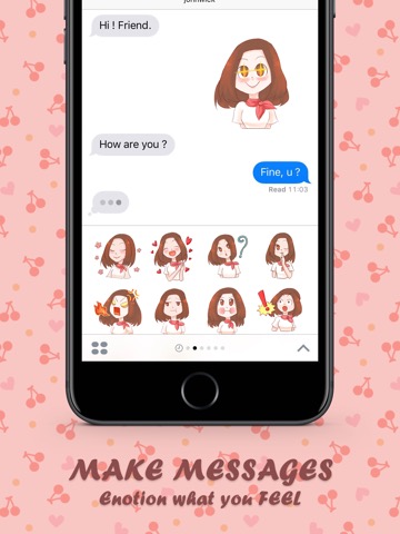 Ms.Rose Apple สติกเกอร์ สำหรับ iMessage ฟรีのおすすめ画像2