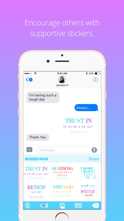 Blessed Moji: Christian & Devotional Emoji App screenshot-4