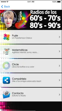 Game screenshot Radios de los 60 70 80 y 90 apk