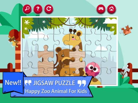活気のある動物園の動物のジグソーパズルゲームのおすすめ画像1