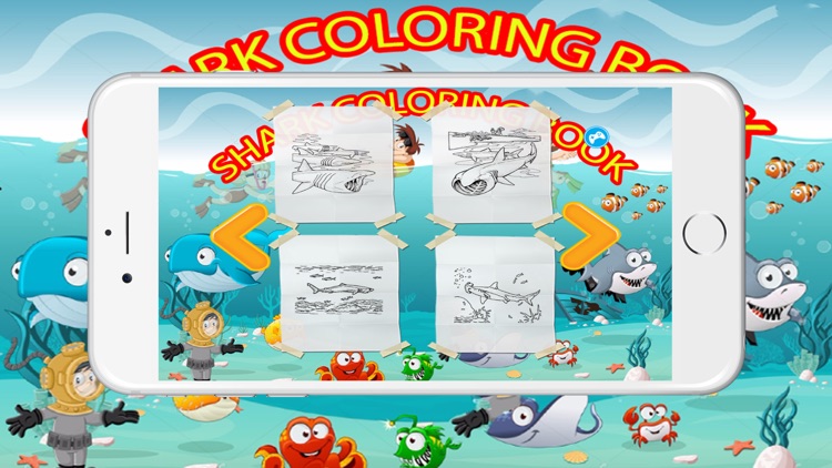 Attack Shark Coloring Book For Kids Tolders