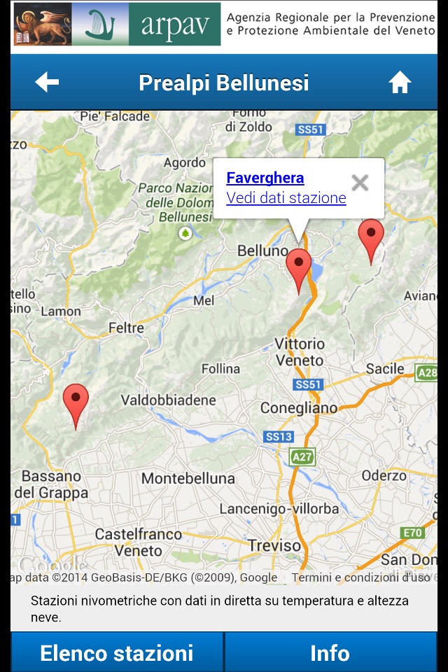 App ARPAV Neve e Valanghe screenshot 3